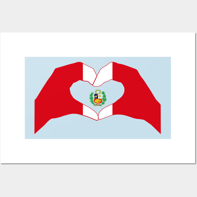 We Heart Peru Patriot Flag Series Wall Art by Village Values